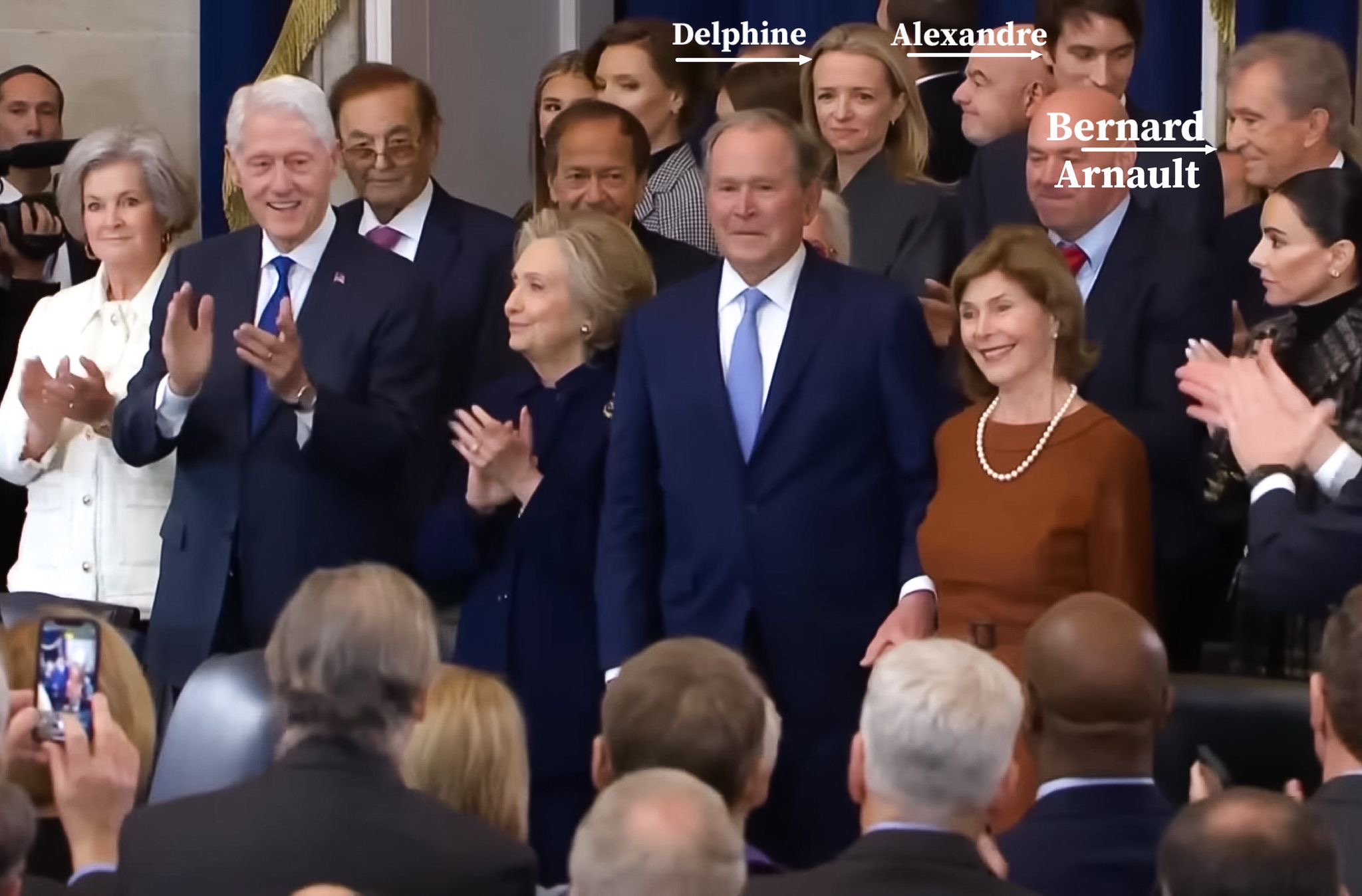 La famille Arnault à l'inauguration de Donald Trump