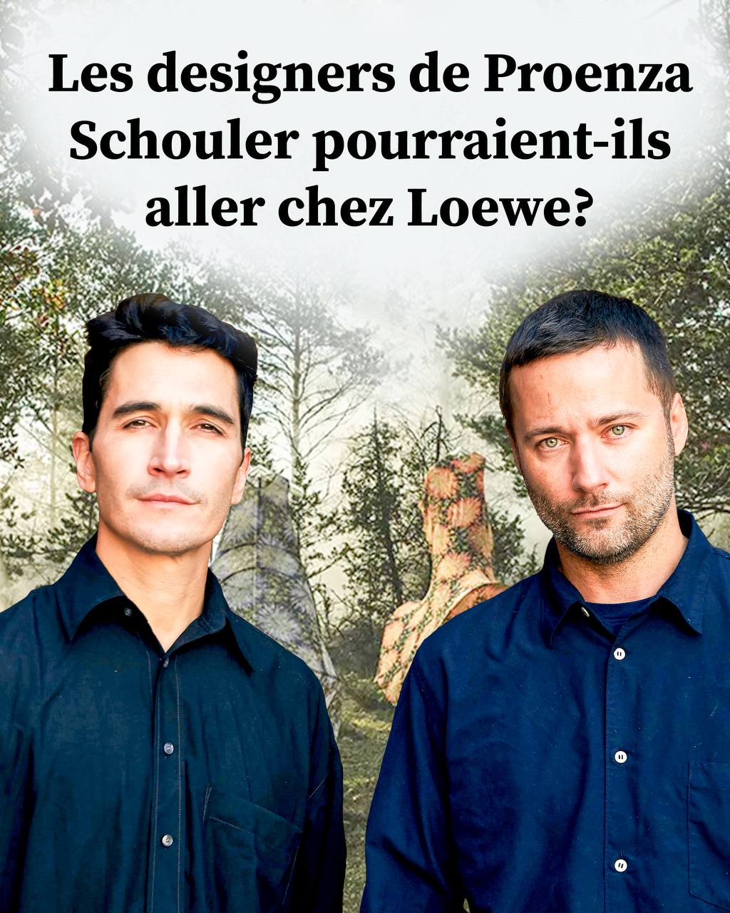 Les designers fondateurs de Proenza Schouler Lazaro Hernandez et Jack McCollough