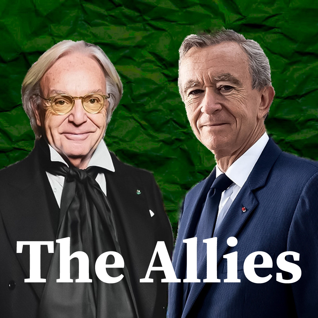 Tod's Group CEO Diego Della Valle and LVMH CEO Bernard Arnault