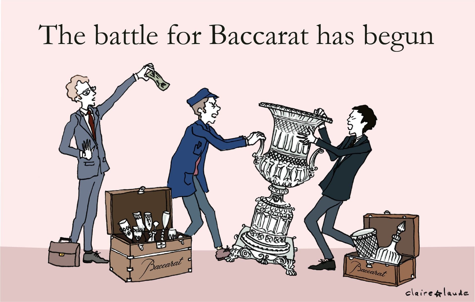 A former Apple executive and an ex-LVMH boss are eyeing French crystal maker Baccarat