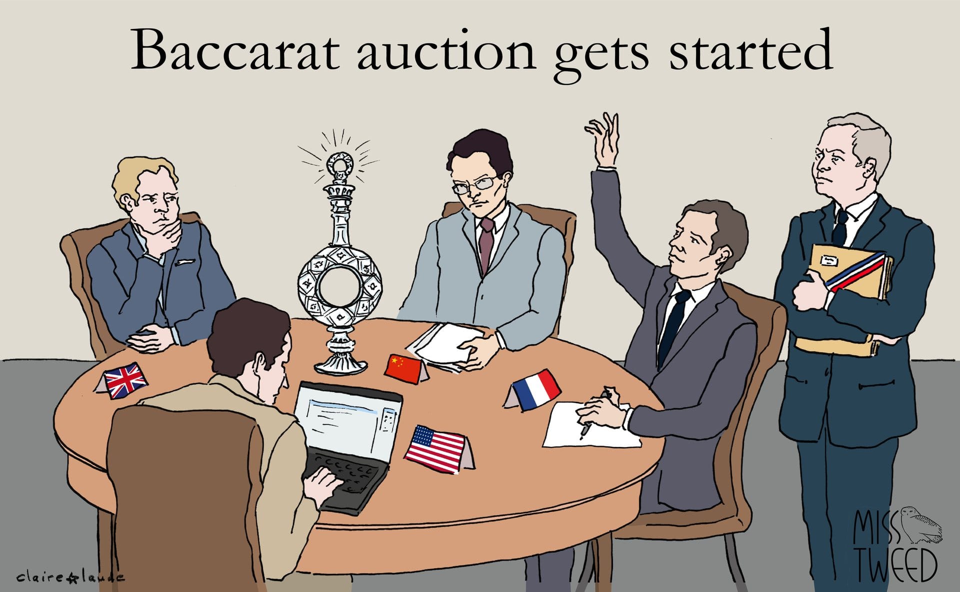 Baccarat buyers jockey for positioning. Sale process starts in April