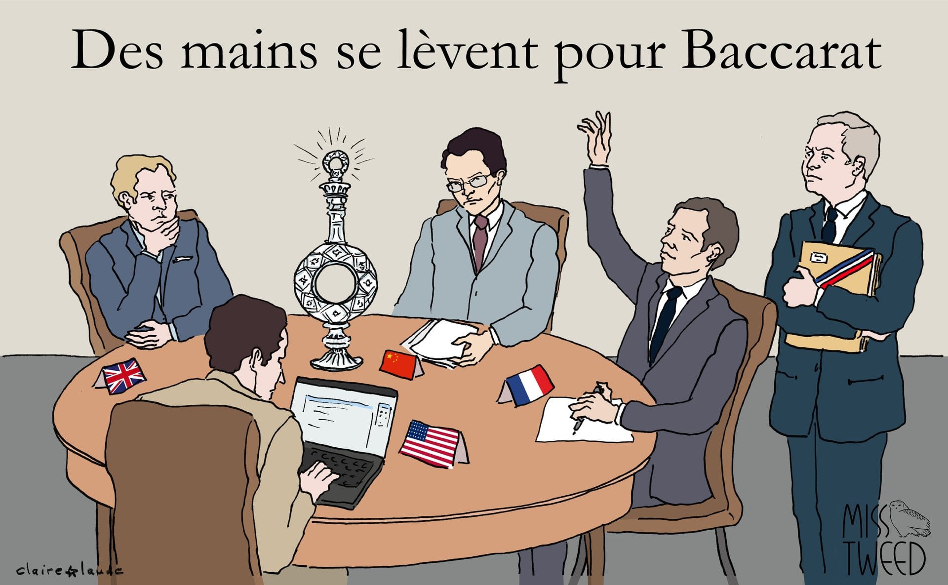 Vente de Baccarat : les candidats fourbissent leurs armes
